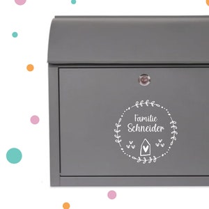 Aufkleber für Briefkasten * Namensaufkleber * 2 Größen