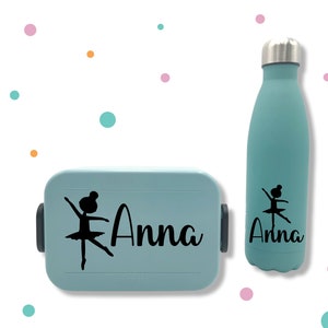 Sticker with name and ballerina * Sticker for bread box * Desired color *