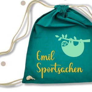Baumwollrucksack * Turnbeutel * für Kita & Schule * personalisiert * Sportsachen Wechselsachen Schlafsachen
