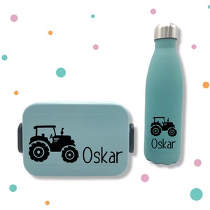 Sticker for bread box * with name and tractor * desired color *