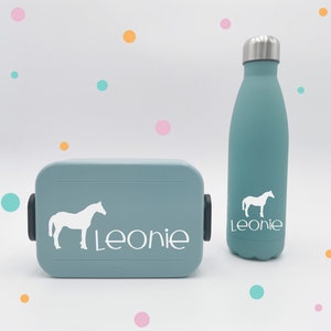 Sticker for bread box * with name and horse * desired color *