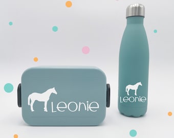Sticker for bread box * with name and horse * desired color *