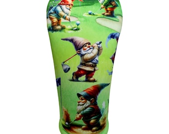 The Tee Time Troup Gnomes golf club headcovers or microfiber towel by BeeJos Golf All Items Sold Separately