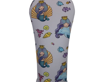 Purple Mermaids-BEEJO’S Golf  Club Headcovers with Corresponding Numbers for Driver, Fairway, Hybrid or Matching Towel all sold separately