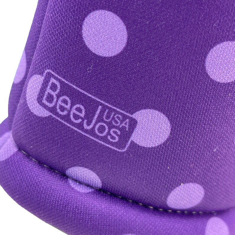 BEEJO’S Golf Club Headcover | Women's Collection- Purple Polka Dot |  Handmade in USA | 3 Separate Sizes (Driver Fairway Hybrid)