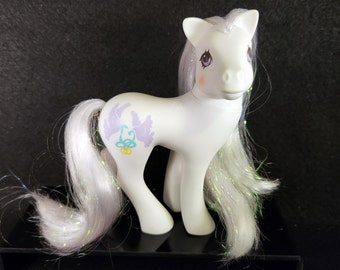 Mariée poney - My Little Pony vintage G1 - Cérémonie de mariage - Tampon sabot de porcelaine de 8e année - MLP Earth Pony