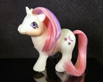 Baby Moondancer - G1 Vintage My Little Pony - Glitter Symbol - Year 3 Hong Kong - MLP Unicorn