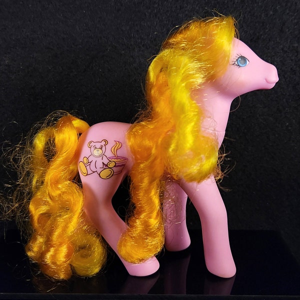 Goldilocks - G1 Vintage My Little Pony - Mail Order - Year 8 China Hoof Stamp - MLP Earth Pony - Natural Curls