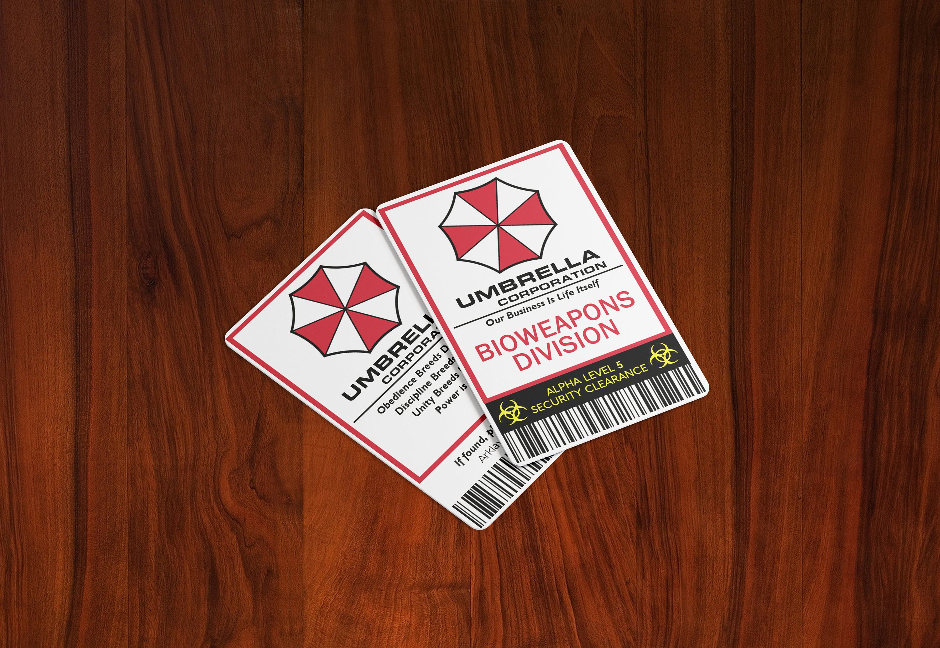 Resident Evil Umbrella Corporation - Bioweapons Division - Cosplay