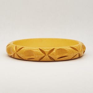 Collier De Grosses Perles En Bakélite Butterscotch/Ambre - 80g - Occasion Très Bel État