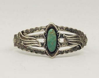 Navajo 30s Bell Trading Post ヴィンテージ バングル Hubbell Trading 