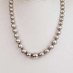 Vintage Taxco Mexico Southwestern Navajo Pearl Style Solid 
