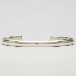 Bracelet manchette unique vintage en argent sterling massif 3/16&quot; de large 9,9 grammes MH-4604 SCB