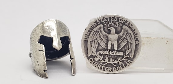 Vintage Solid Sterling Silver Ancient Greek Spart… - image 11