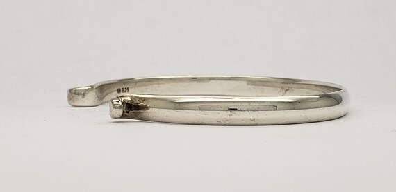 Vintage Unique Solid Sterling Silver Curved End C… - image 3