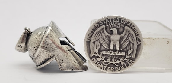 Vintage Solid Sterling Silver Ancient Greek Spart… - image 12