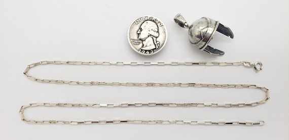 Vintage Solid Sterling Silver Ancient Greek Spart… - image 8