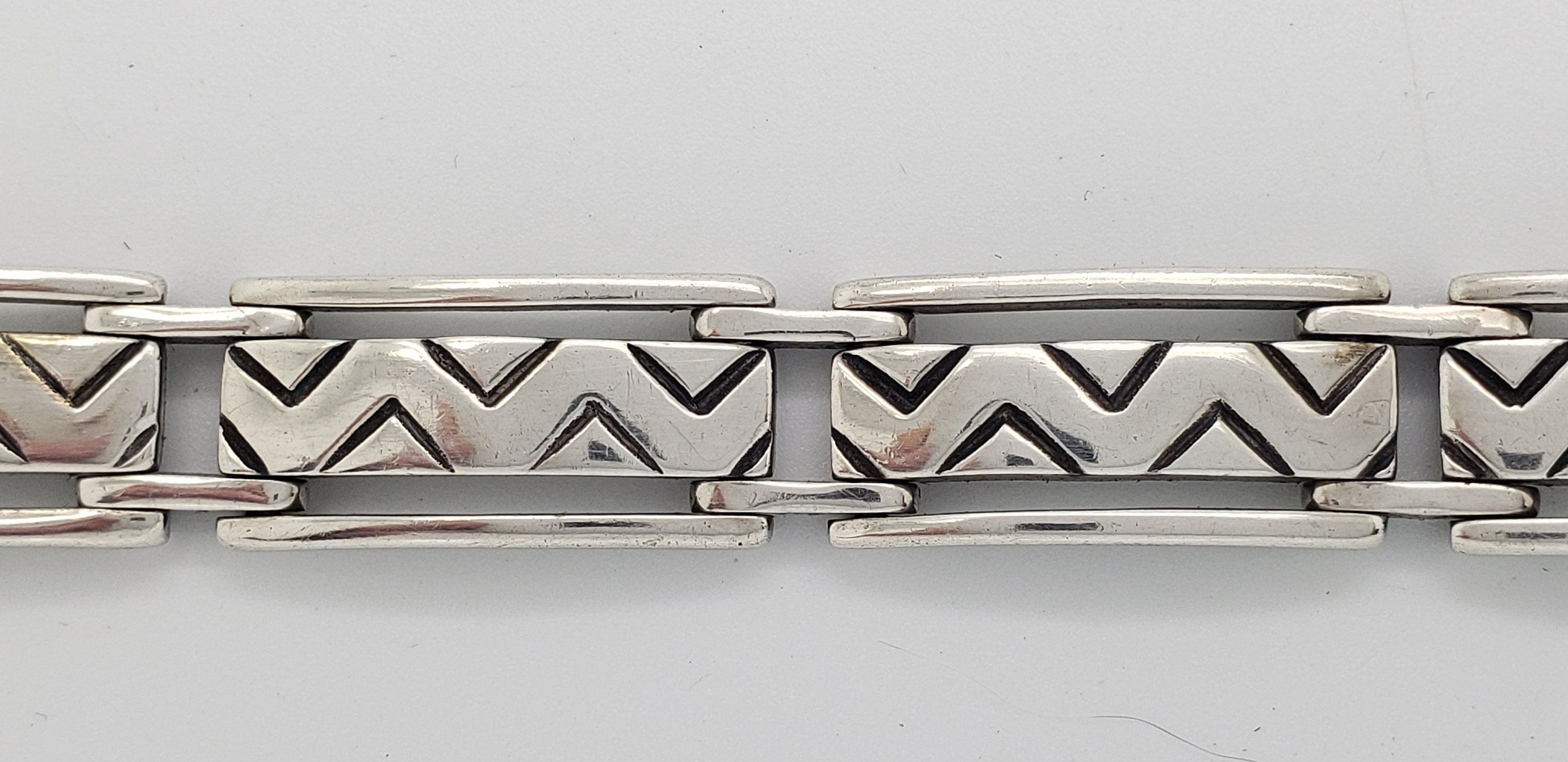 Vintage JR Mexico Solid Sterling Silver Southwestern Style