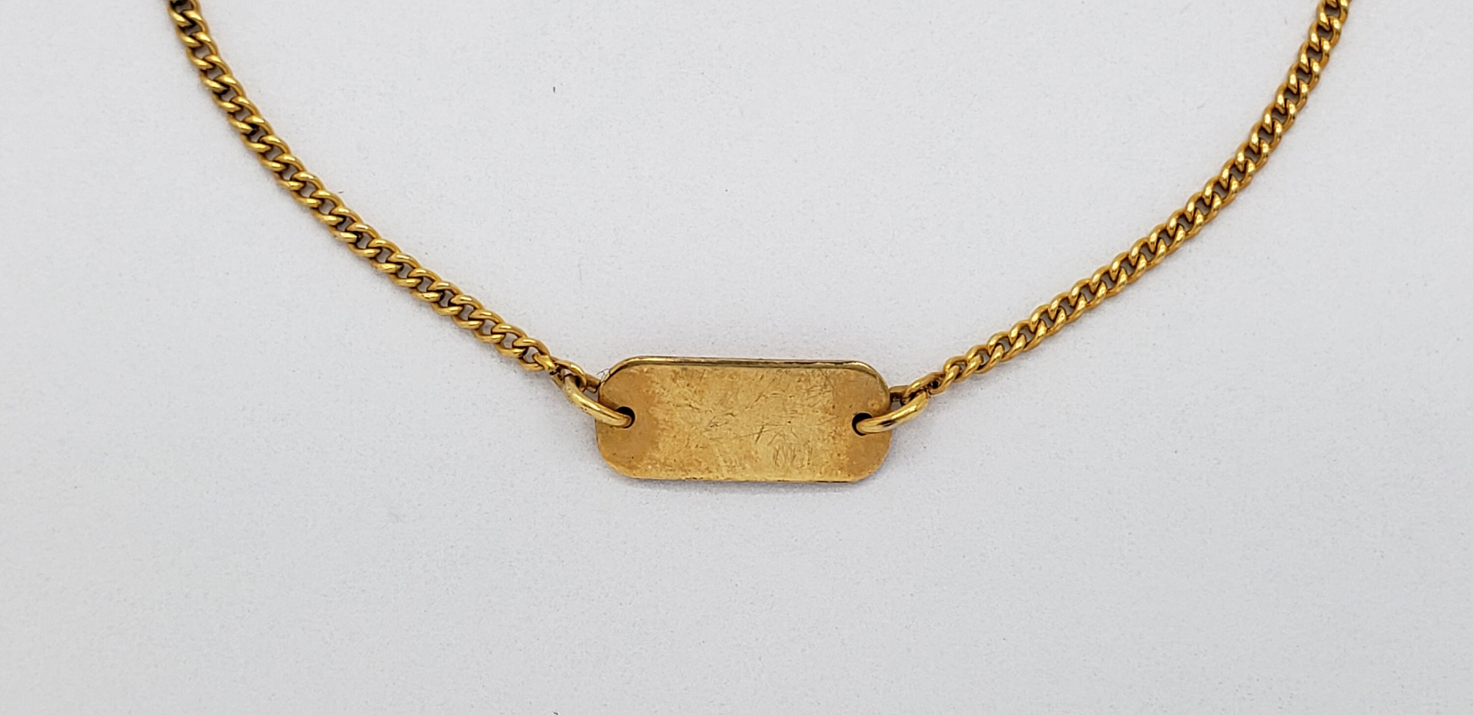 Vintage A&Z Chain Co. 1/20 12K Gold-filled Curb Chain Petite