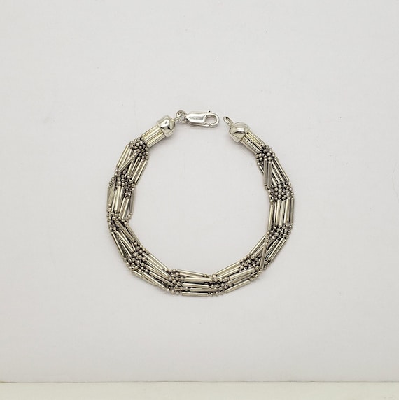 Vintage MILOR Solid Sterling Silver Multi-Strand … - image 1