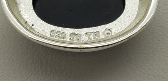 Estate Vintage Taxco Solid Sterling Silver Oval B… - image 6