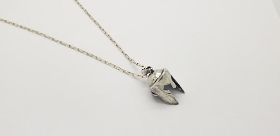 Vintage Solid Sterling Silver Ancient Greek Spart… - image 1