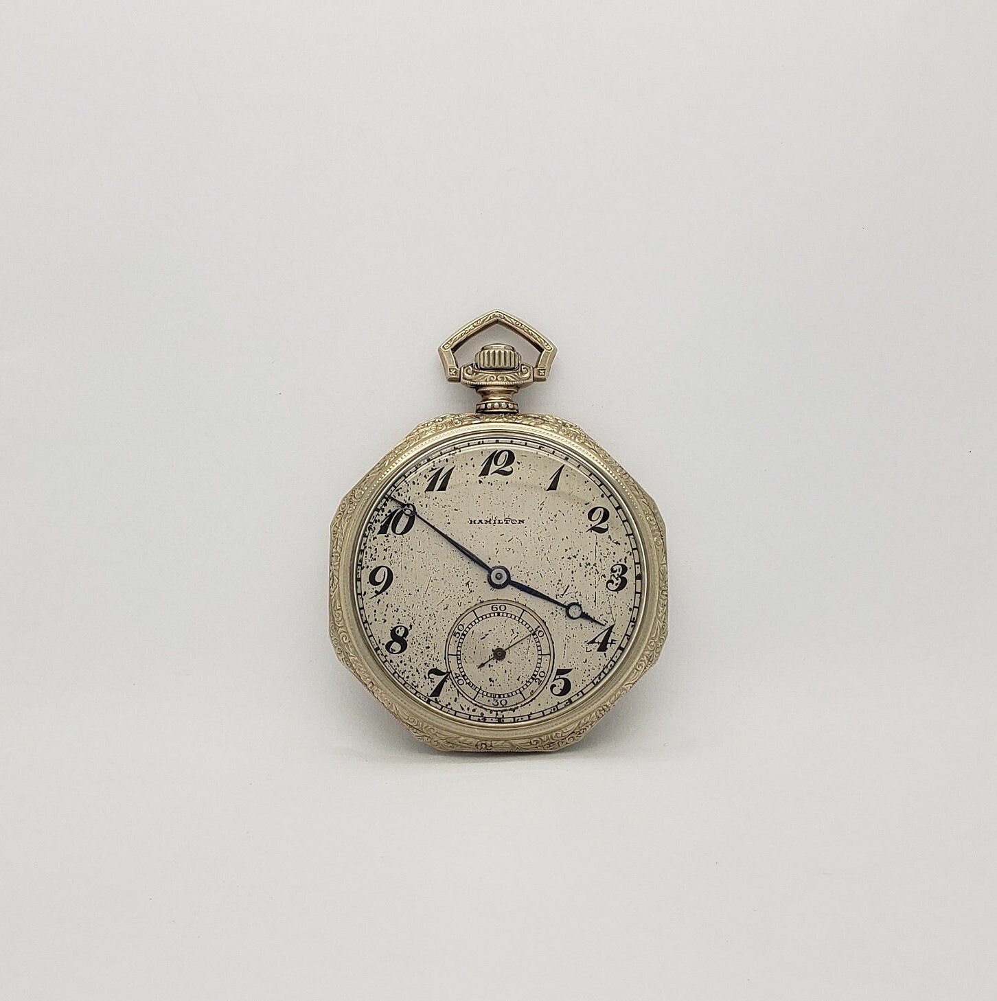 Antique HAMILTON Pocket Watch Grade No 910 Model 1 Size 12 With 17