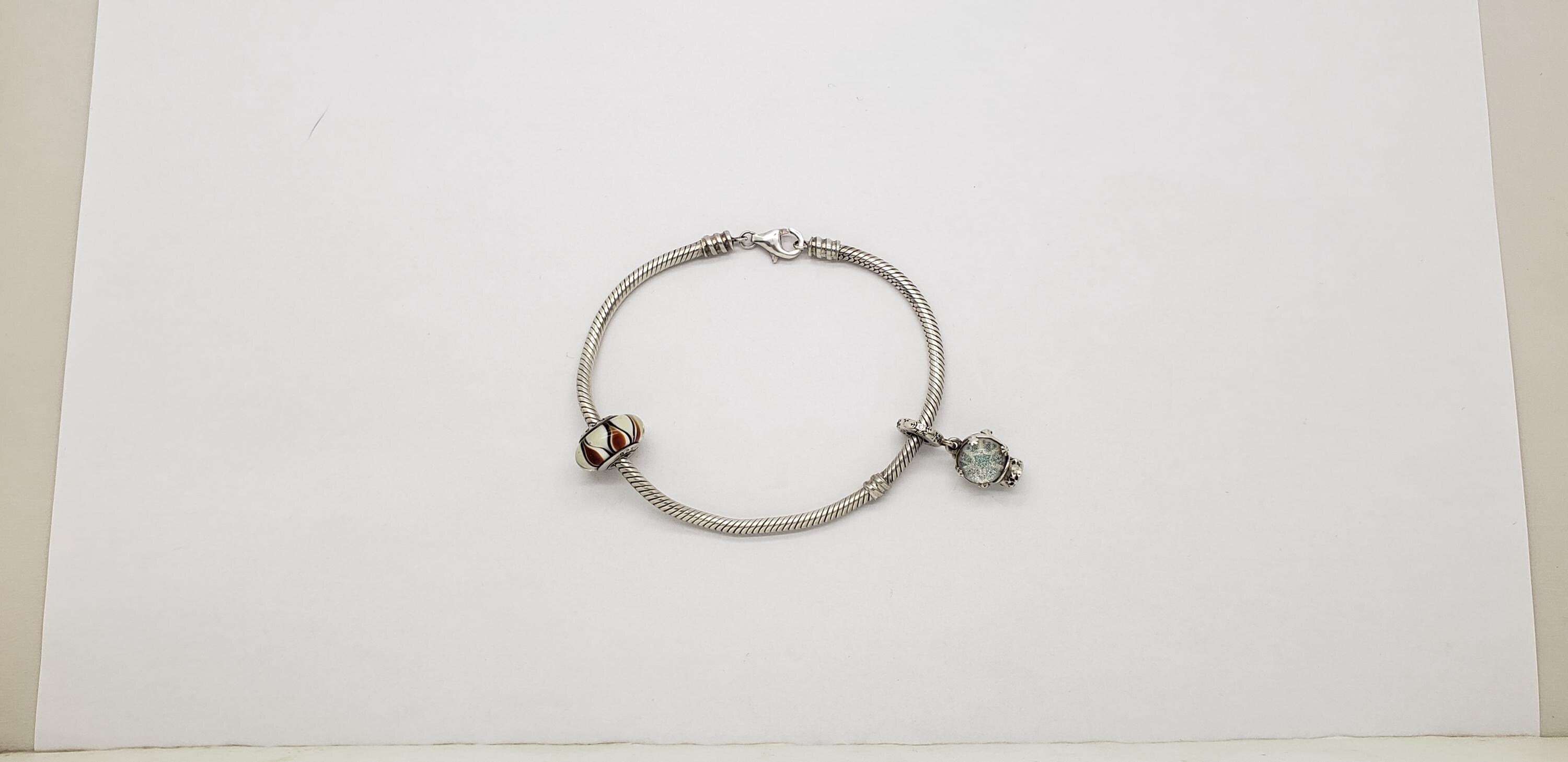 Authentic PANDORA Sterling Charm Bracelet 8