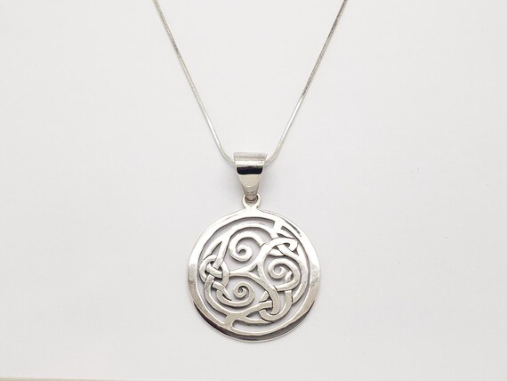 Vintage SILPADA Solid Sterling Silver Irish Celtic Triskele Knot