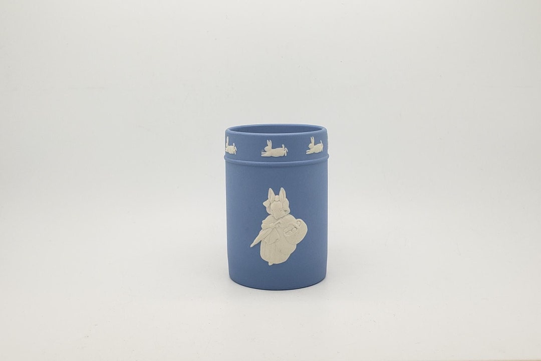 Peter Rabbit Pencil Case Vintage Wedgwood Jasperware Peter Rabbit Beatrix Potter Pencil Pot ...