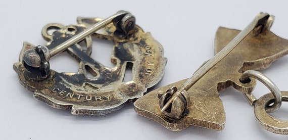 Vintage US NAVY Solid Sterling Silver Ribbon Swee… - image 8