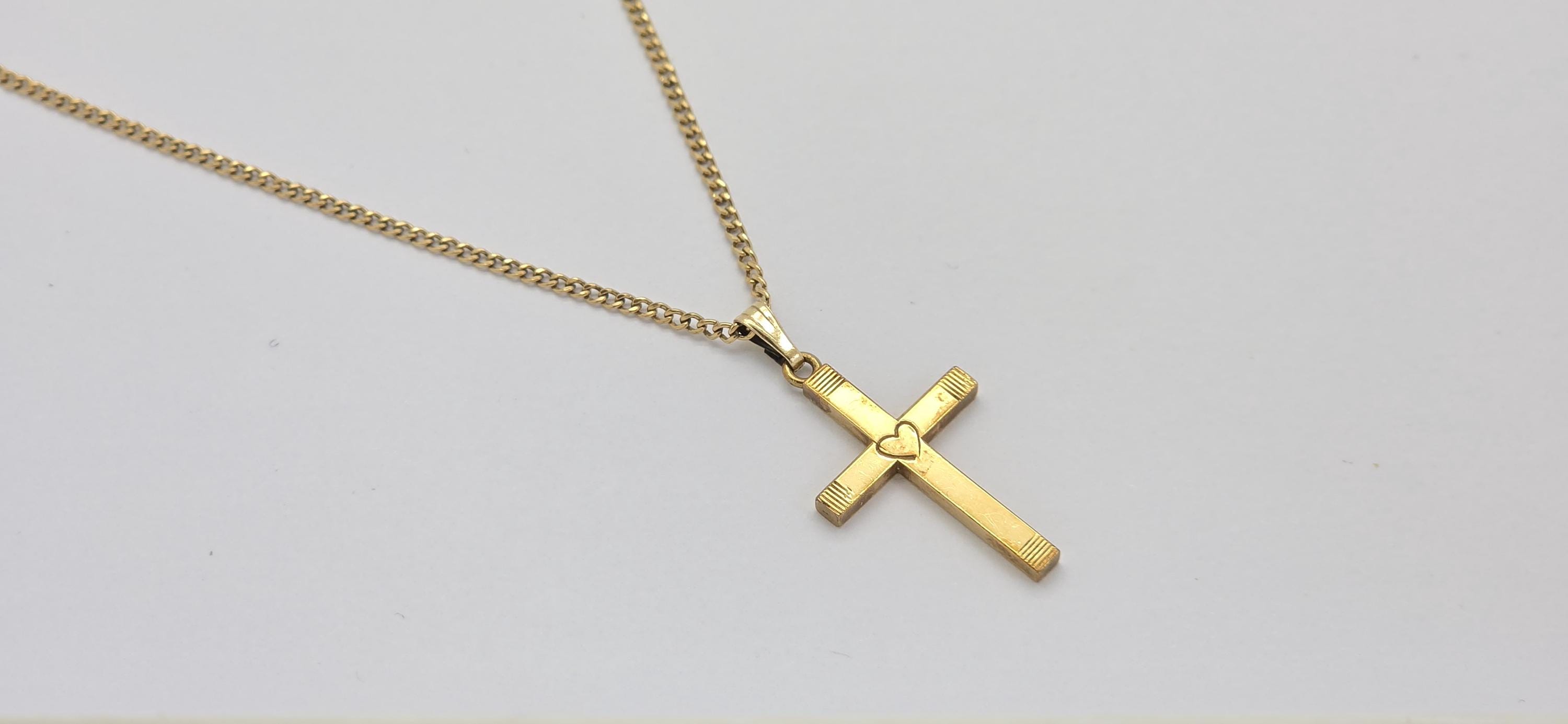 1/20 12k Gold Filled Cross Pendant - Etsy display picture 3