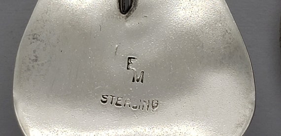 Vintage Amethyst Solid Sterling Silver Pendant 1-… - image 8