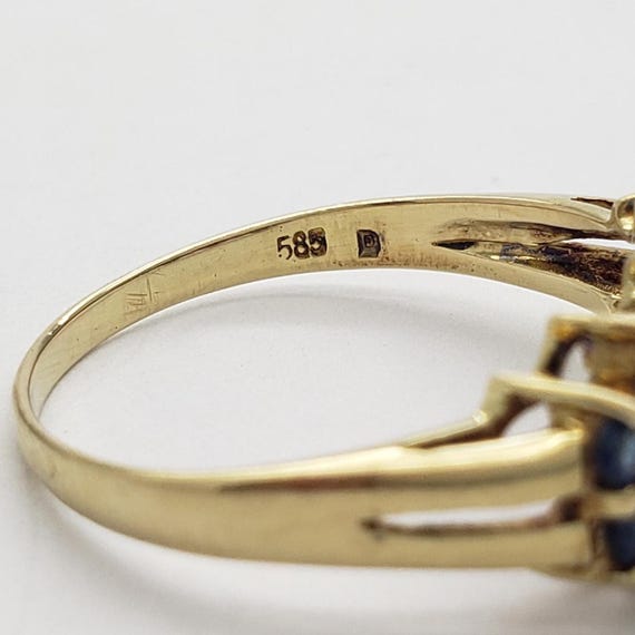 Estate 14K Solid Gold Genuine Emerald Ruby Sapphi… - image 18