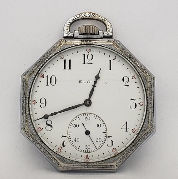 Antique ELGIN Pocket Watch Grade No. 303 Model No… - image 2