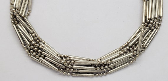 Vintage MILOR Solid Sterling Silver Multi-Strand … - image 4