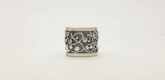 Vintage Solid Sterling Silver Unique Organic Desi… - image 2