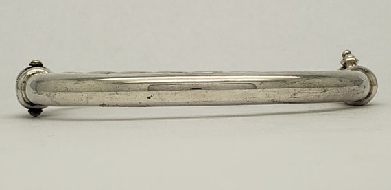 Vintage Elegant Solid Sterling Silver Hinged Brac… - image 5