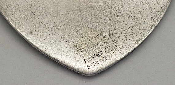 Mid-Century FORSTNER Solid Sterling Silver Square… - image 10