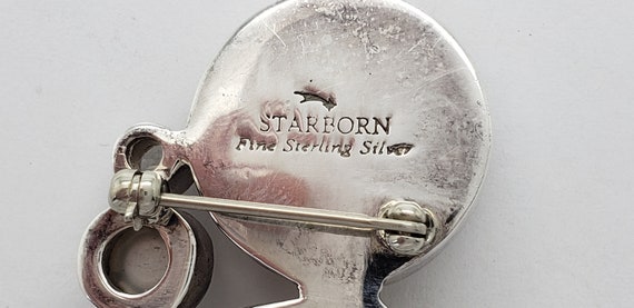 Vintage STARBORN Fine Solid Sterling Silver Iride… - image 9