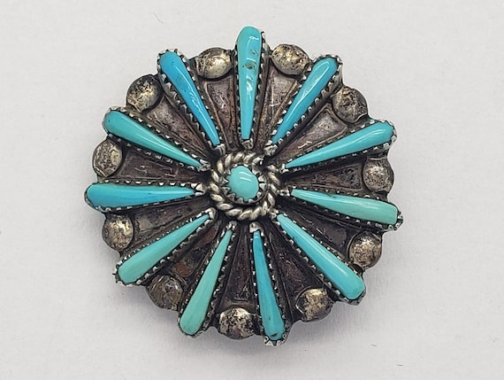Best Judy Wallace Vintage Native American Navajo Turquoise Sterling Silver Cluster Bracelet Best Judy Wallace Vintage Native American Navajo Turquoise Sterling Silver Cluster Bracelet