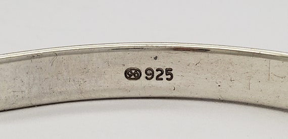 Vintage Unique Solid Sterling Silver Curved End C… - image 10