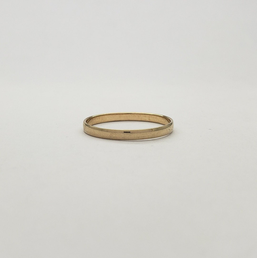 Vintage KEEPSAKE 10K Solid Gold Wedding Ring Band 1/8 Wide 0.9 Grams