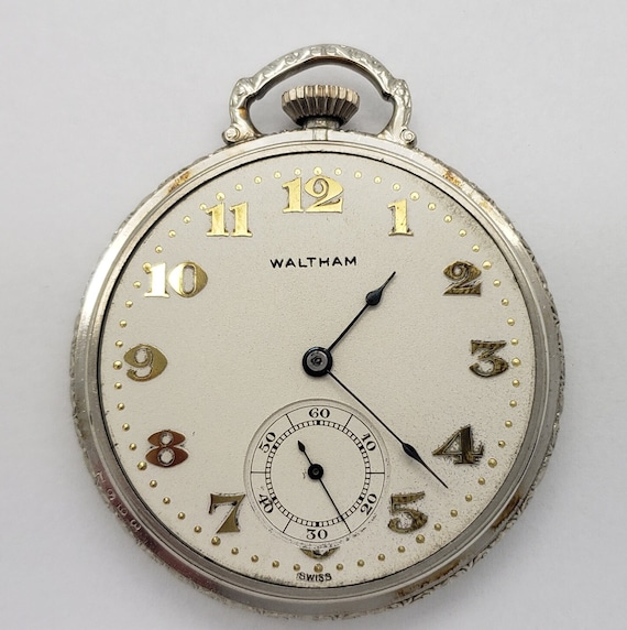 Antique WALTHAM Pocket Watch Grade No. 220 Size 12 wi… Gem