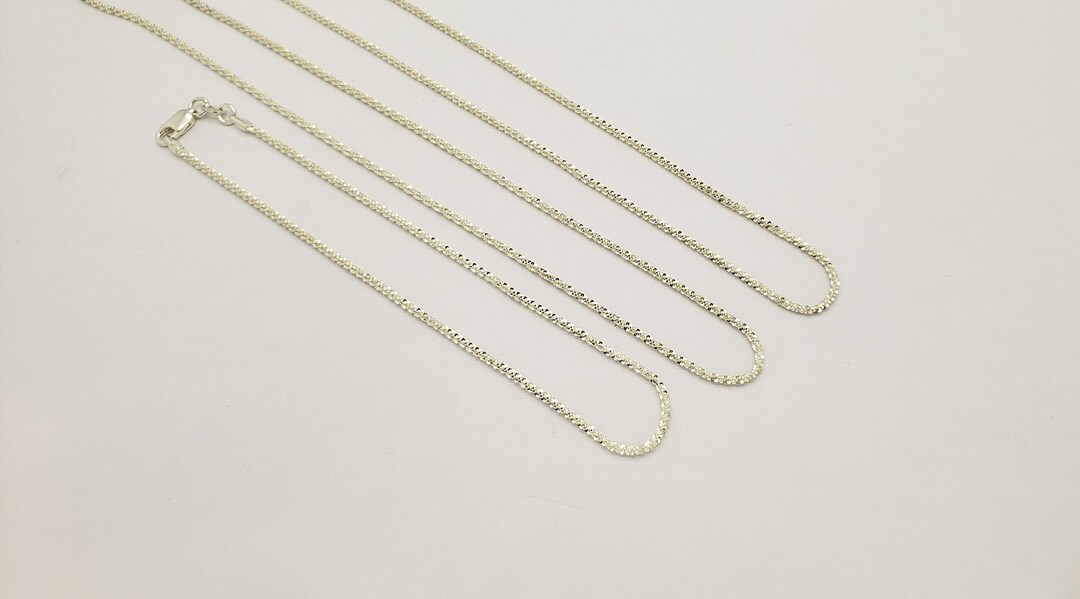 Kc Design Vintage KC DESIGNS Two Italian Solid Sterling Silver Margarita Chain ...
