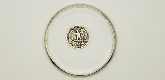 Vintage Solid Sterling Silver Sleek Smooth Plain … - image 8