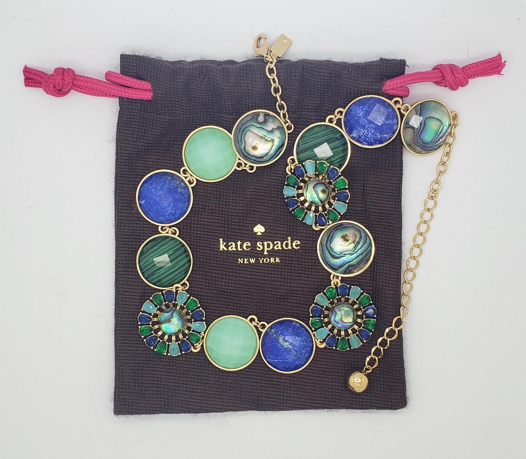 Vintage KATE SPADE Peacock Way Aventurine Malachite Lapis Lazuli