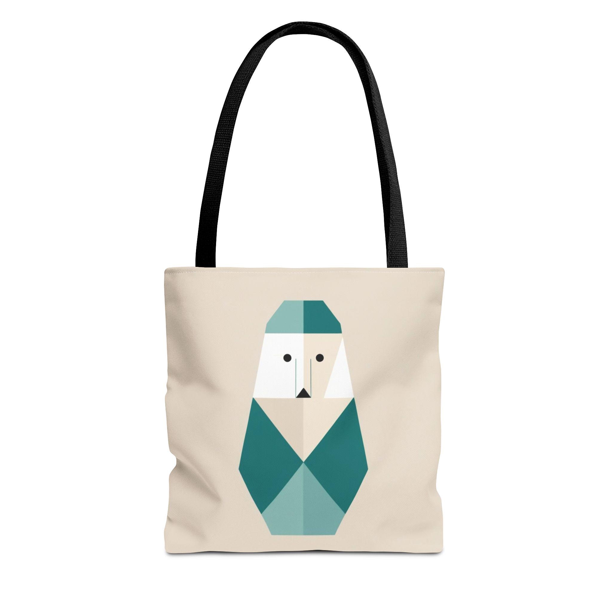 Geometric Owl Tote Bag - Reusable Shopping Bag Gift for Owl and Nature Lovers