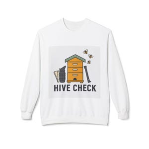 Beekeeper Sweatshirt, Hive Check Crewneck, Hobby Beekeeping Gift, Honey Bee Apiary Pullover, Backyard Beekeeper Gift