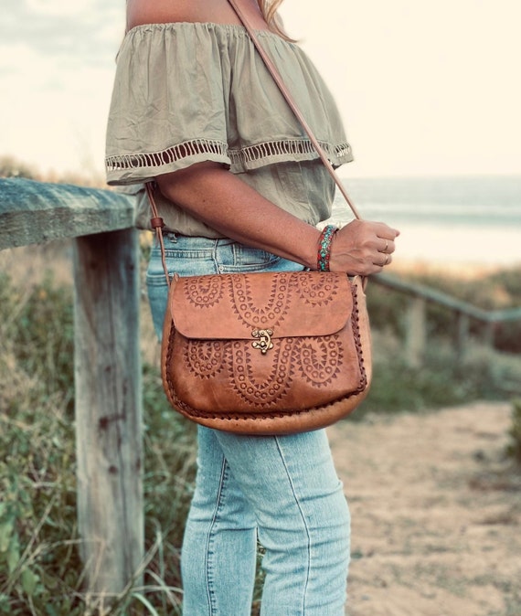 Cochoa Crossbody Bags for Women Real Leather Purse Handmade India | Ubuy